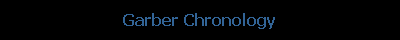 Garber Chronology